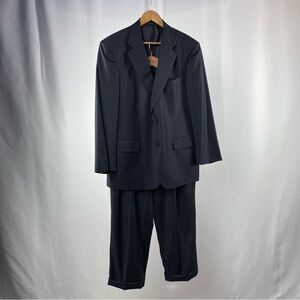 NWT Brooks Brothers Loro Piana Super 120's Worsted Wool‎ Suit in Navy 42L W 37
